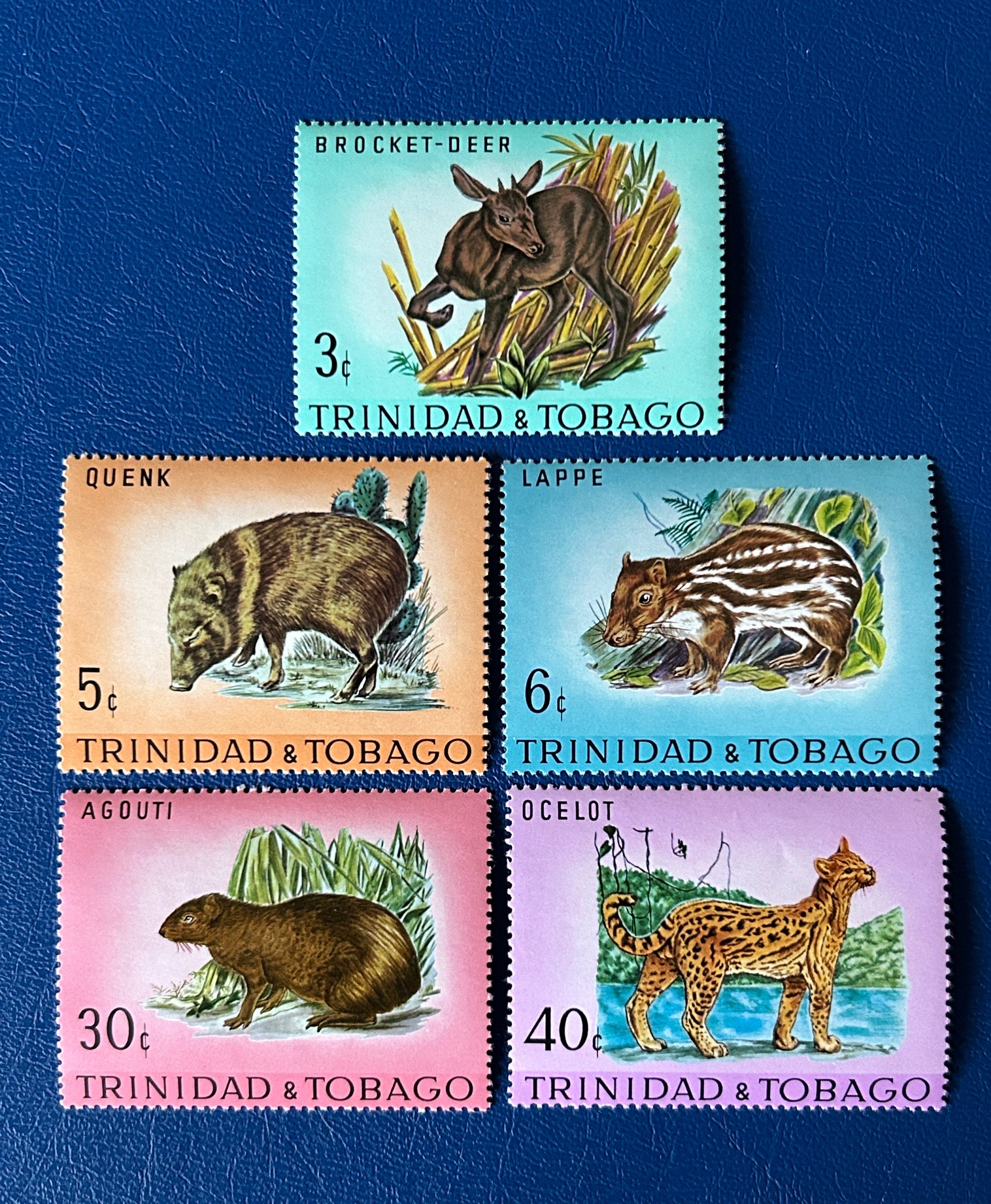 Trinidad & Tobago - Original Vintage Postage Stamps - 1971 - Wildlife ...