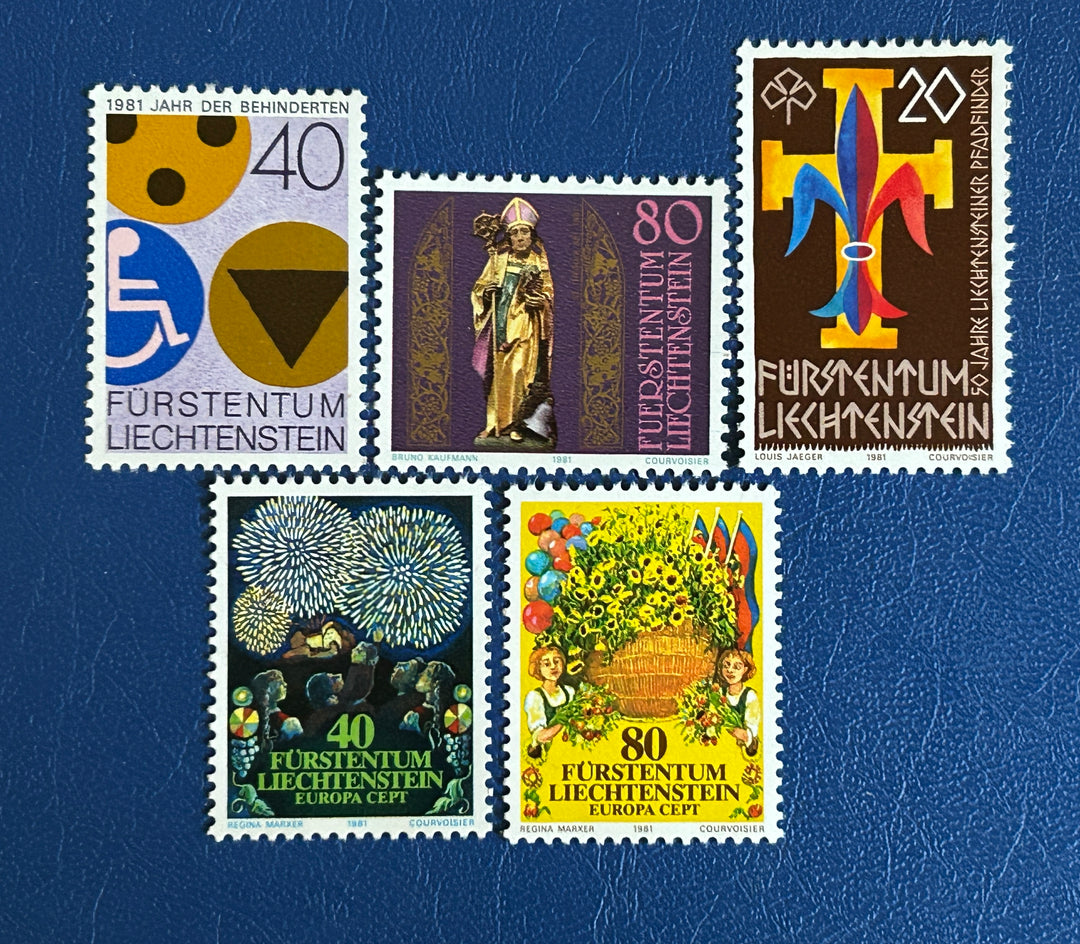 Liechtenstein 1981 Mix MNH**