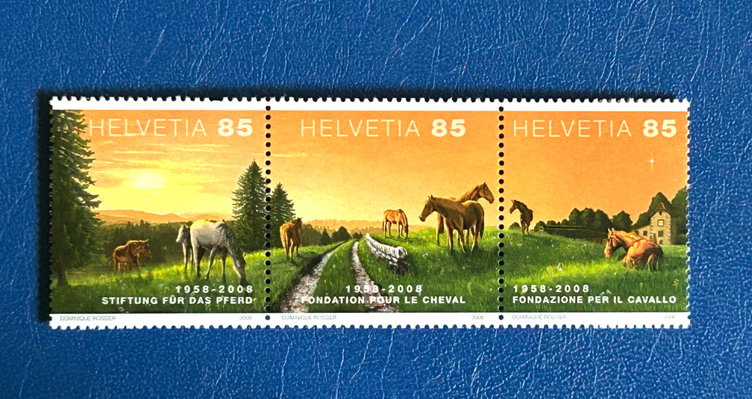Switzerland - 2008 - Horses - MNH** (fauna)