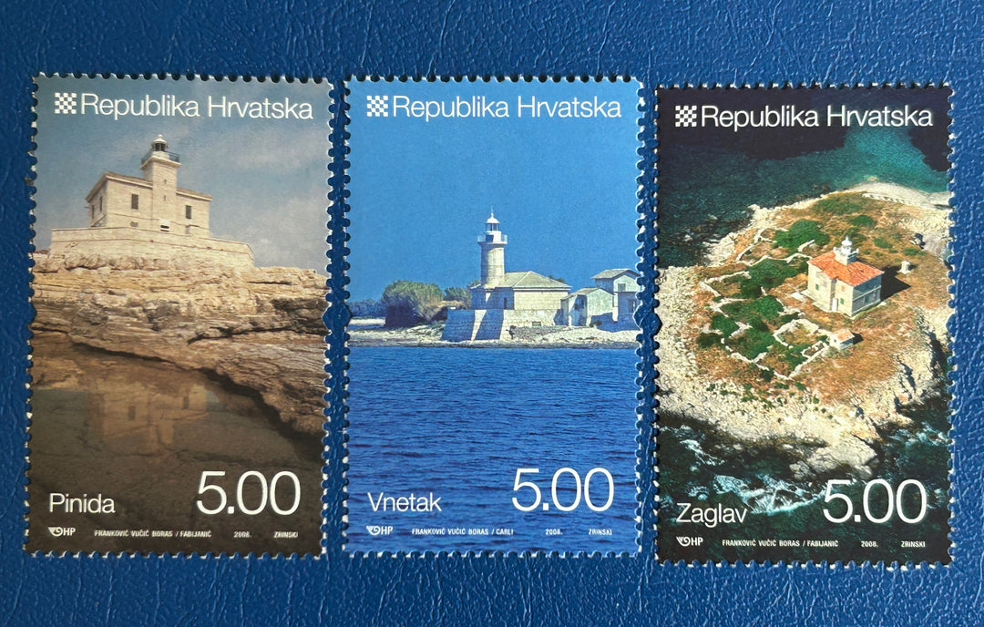 Croatia 2008 Sc 696-8 Lighthouses - MNH**