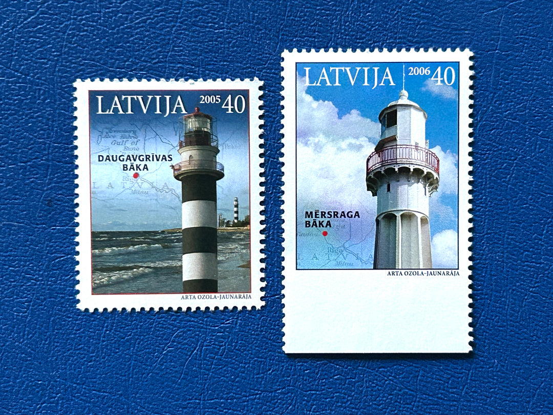 Latvia 2047/2050 Lighthouses MNH** 2005/6