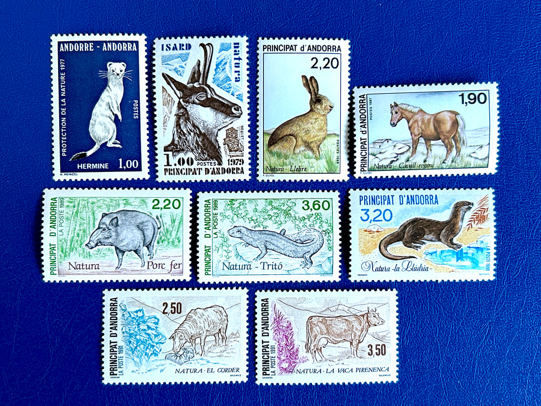Andorra- 1977, 79; 88-91 - Nature Protection/ Fauna MNH**/ 1977 is MLH*