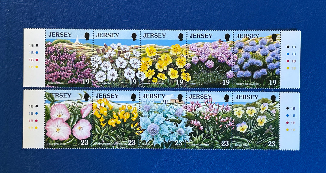 Jersey Sc 721-26a Wild Flowers 1995 MNH** folded