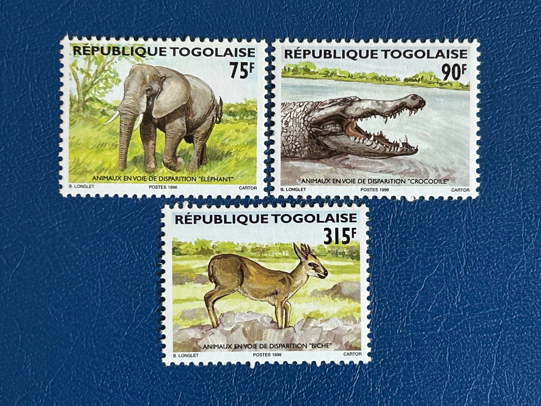 Togo - 1996 - Endangered Animals - MNH** (fauna)