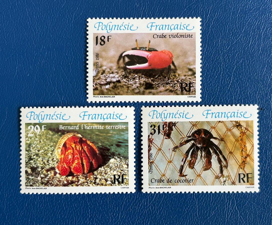 French Polynesia- 1986 - Crabs (fauna) - MNH**
