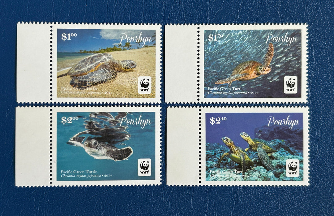 Penrhyn - 2014 - Turtles (fauna) -  MNH**
