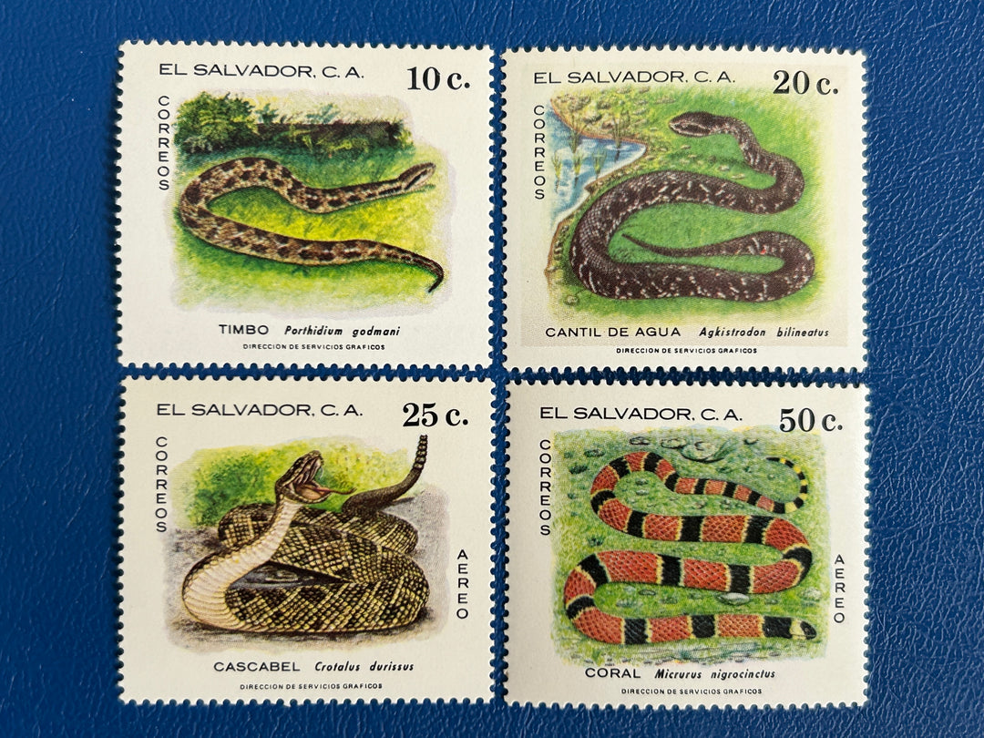 El Salvador - 1980 - Snakes (fauna) - MNH**