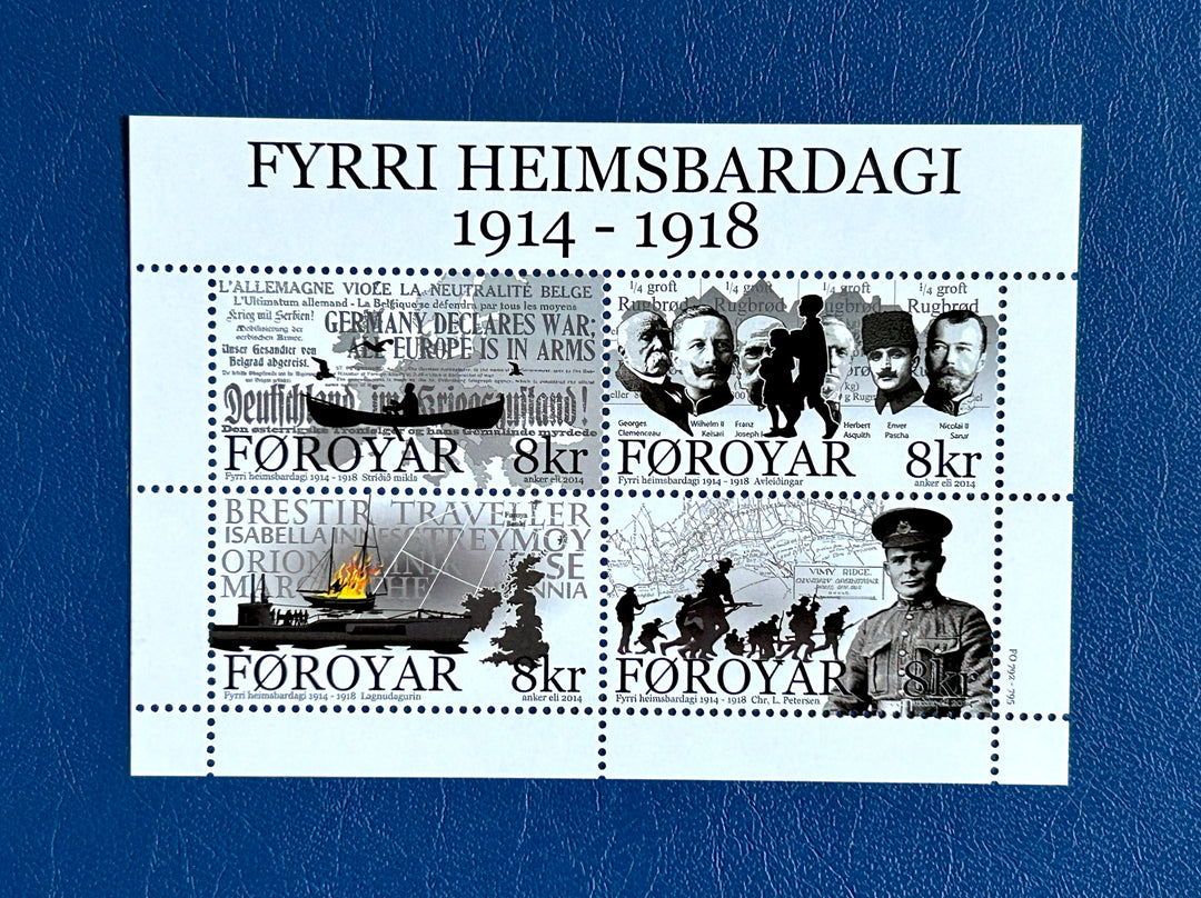Faroe Island - Sc 631 - WWI Centenary 2014- MNH**