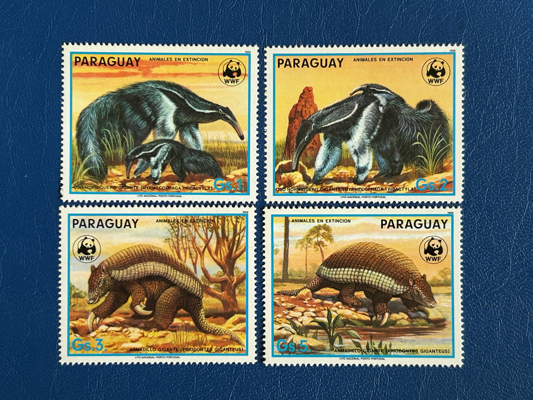 Paraguay - 1988 - Giant Anteaters (fauna) -  MNH**
