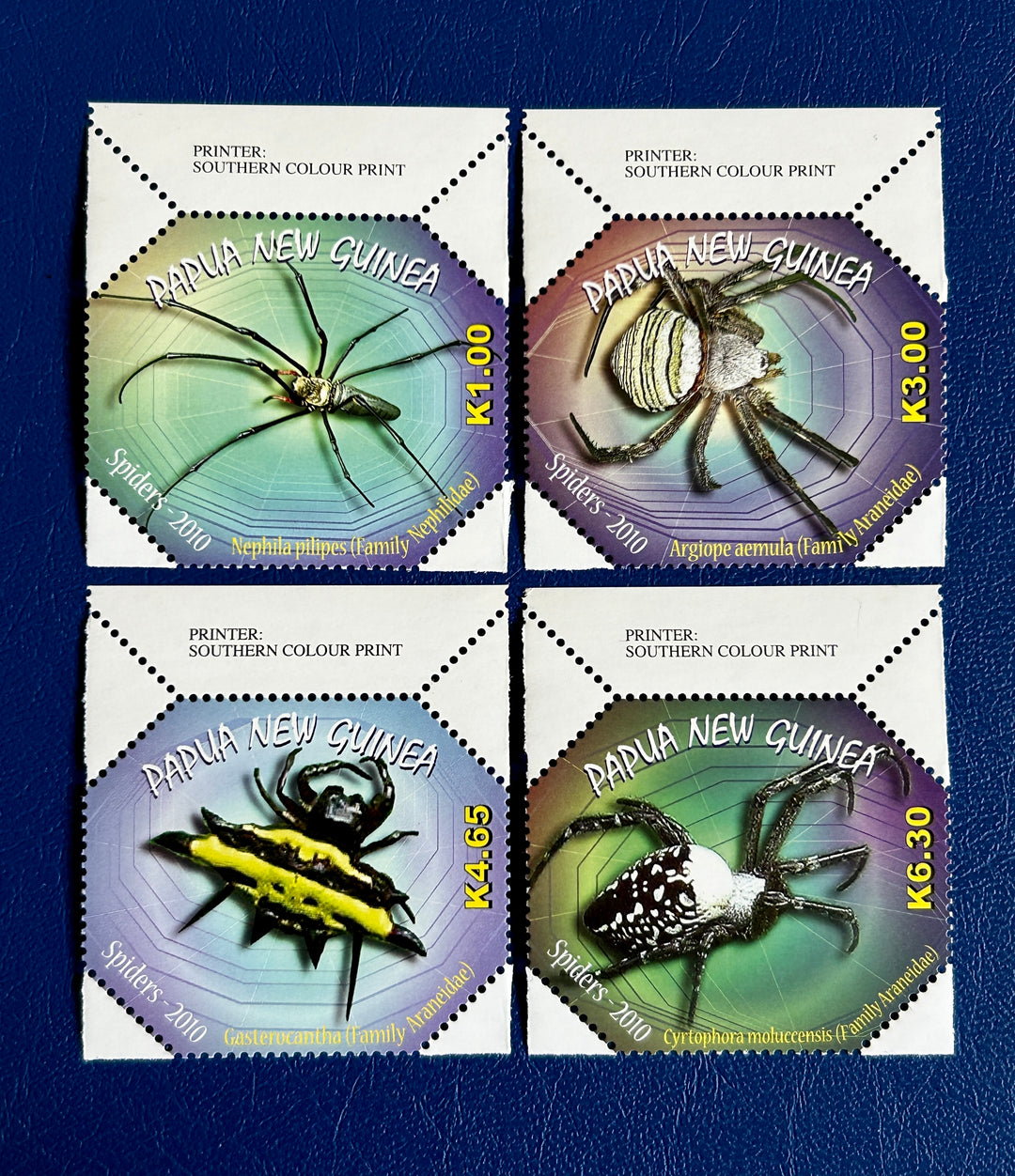 Papua New Guinea - 2010 - Spiders (fauna) -  MNH**