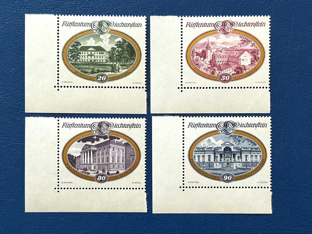 Liechtenstein - 1977 - Castles # 624-627 - MNH**