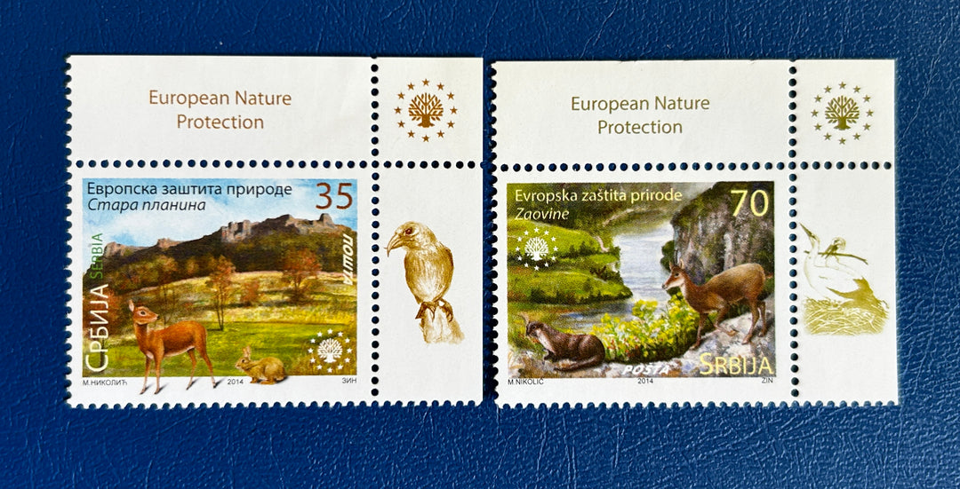 Serbia - 2014 - European Nature Protection (fauna)-  MNH**