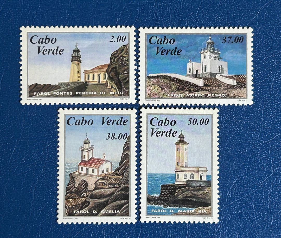 Cabo Verde 1994 Sc 674-7 Lighthouses MNH**