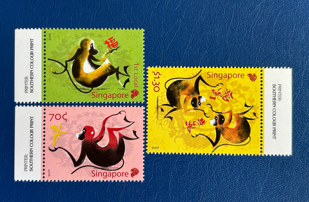 Singapore - 2016 - Year of the Monkey  - MNH**