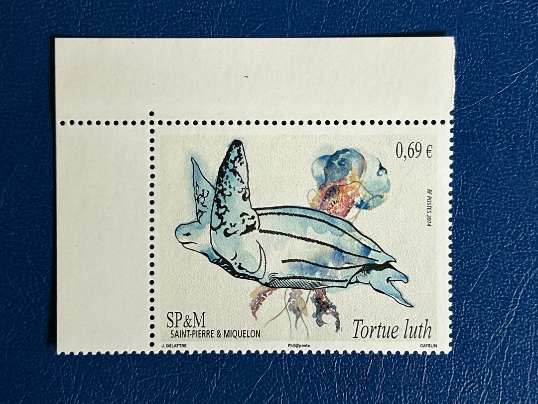 St. Pierre & Miquelon - 2014 - Leatherback Turtle - MNH** (fauna)