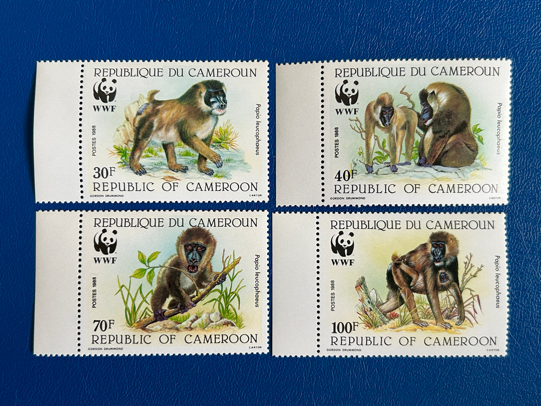 Cameroon - 1988 - Monkeys (fauna) - MNH**