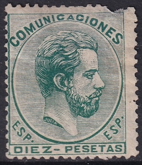 Spain 1872 Sc 189 MNG(*) faulty damage at top