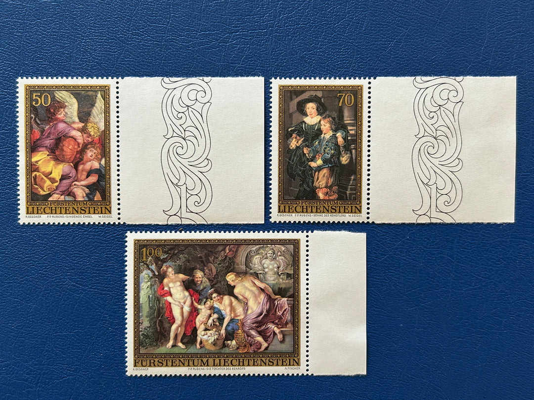 Liechtenstein - 1976 - Paintings: Ruben# 595-597- MNH**