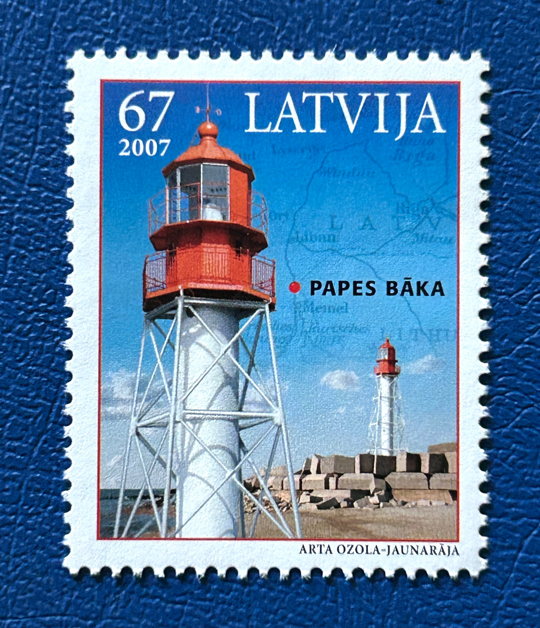 Latvia 676 Lighthouses MNH** 2007