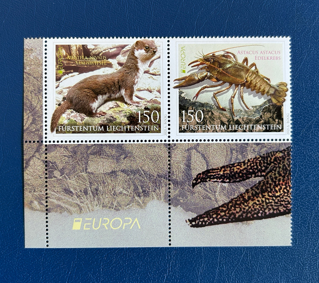 Lichtenstein - 2021 - Europa: Endangered Species (fauna) - MNH**