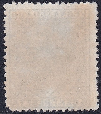 Fernando Po 1884 Sc 12 MNG(*) blue overprint on 5c green variety