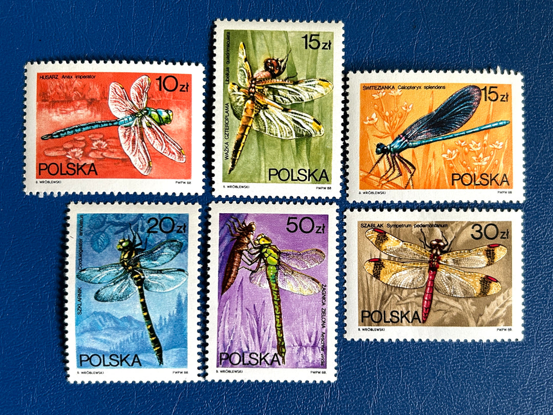 Poland - 1988 - Dragonflies (fauna) -  MNH**