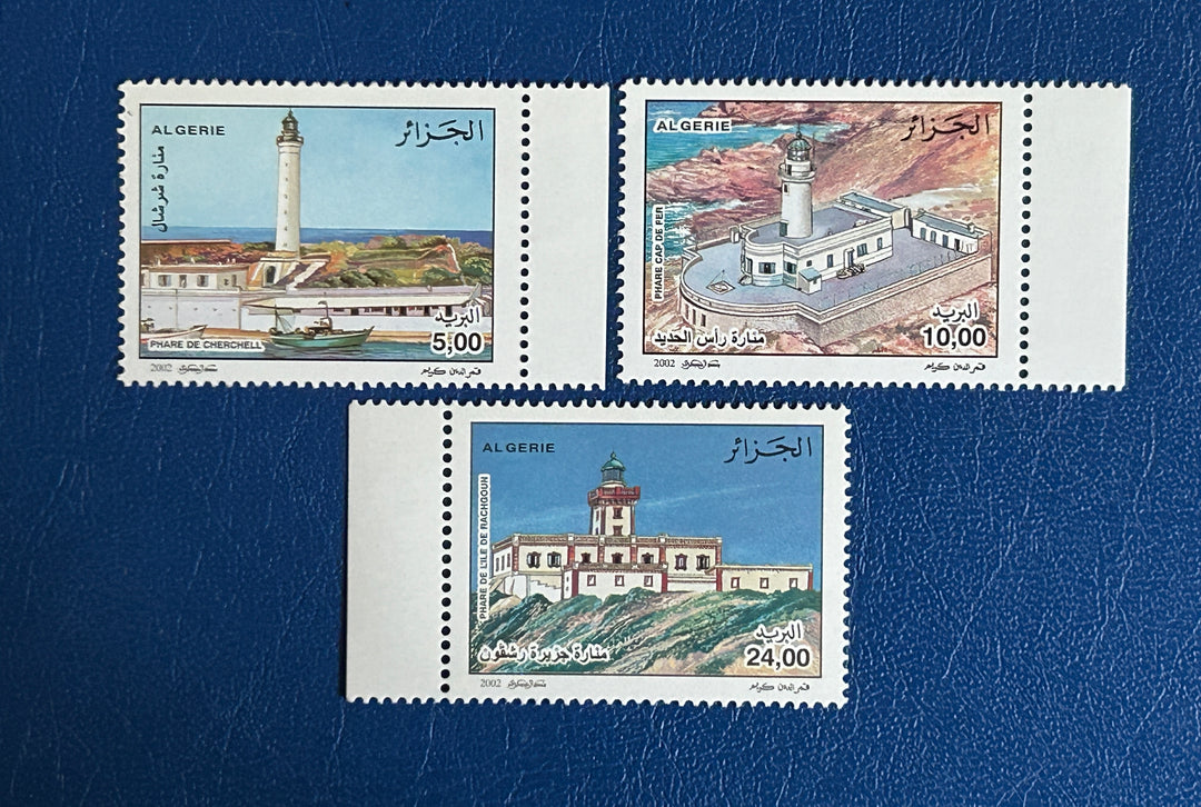 Algeria 2002 Sc 1255-7 Lighthouses MNH**