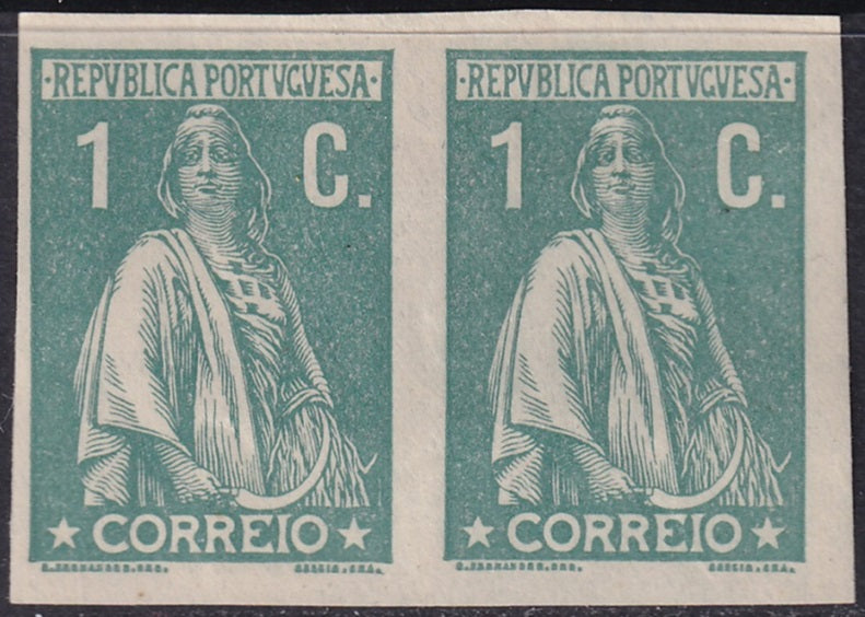 Portugal 1912 Sc 209 imperf proof pair MH*