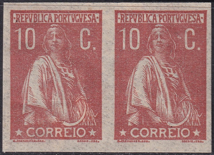 Portugal 1912 Sc 216 imperf proof pair MLH*