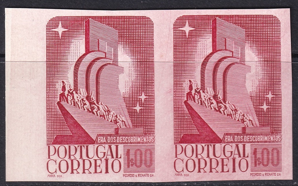 Portugal 1940 Sc 593 imperf proof pair MNH**