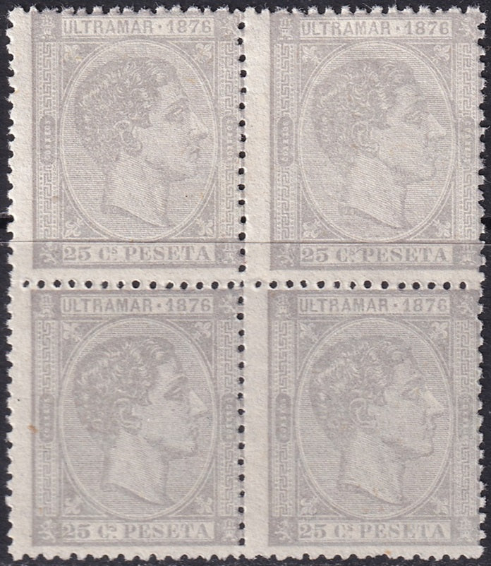 Cuba 1876 Sc 68 block MNG(*)