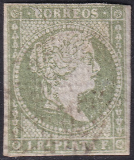 Cuba 1856 Sc 10 used trimmed margin