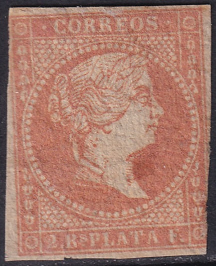 Cuba 1856 Sc 11 used cleaned cancel trimmed margins