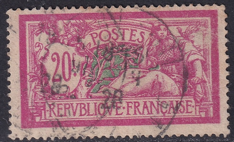 France 1926 Sc 132 used surface scuff mark on right