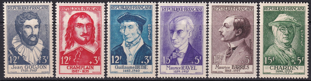 France 1956 Sc B303-8 set MLH*