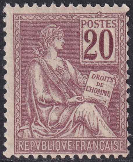 France 1900 Sc 118 MH* small thin at top