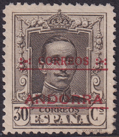 Andorra Spanish 1928 Sc 7c MNG(*) perf 14
