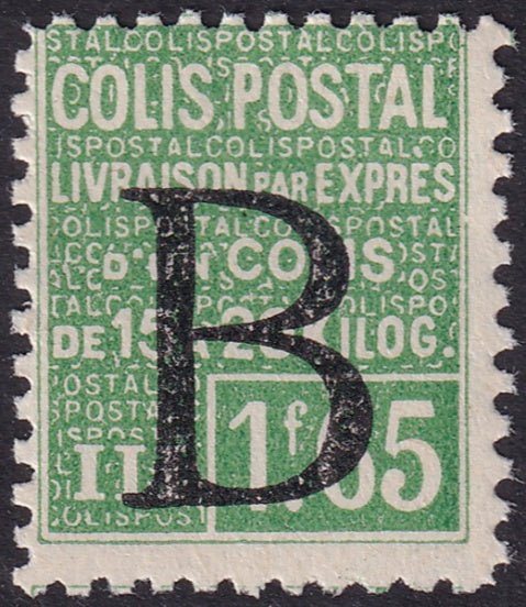 France 1936 Yt 107 parcel post MNH** "B" overprint