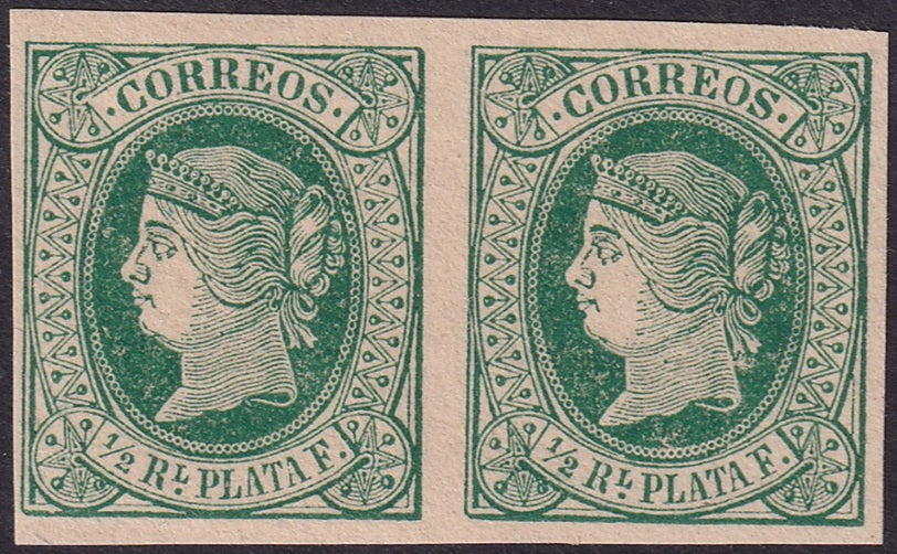 Cuba 1864 Sc 18 pair MNH**