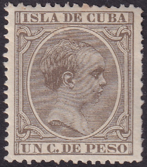 Cuba 1891 Sc 133 MNH** toning spot at top