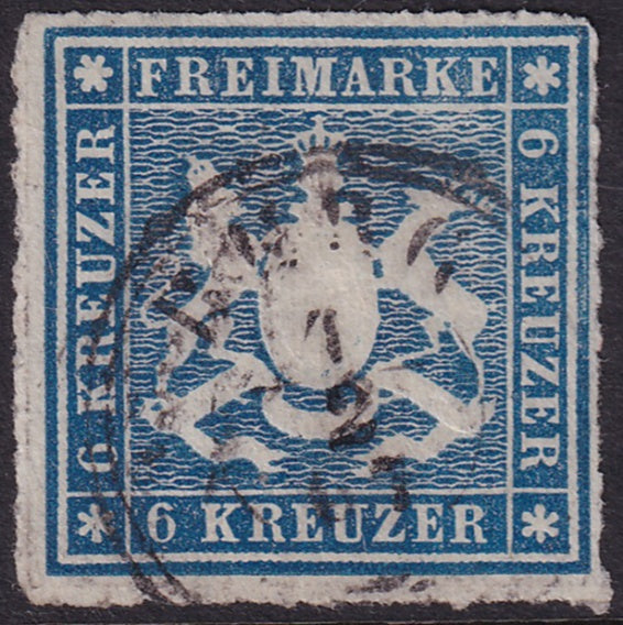 Wurttemberg 1865 Sc 43 used [..]berg cancel