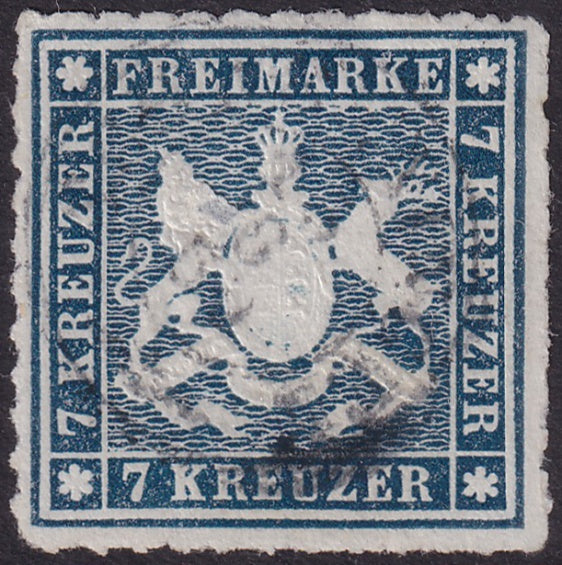 Wurttemberg 1868 Sc 44 used