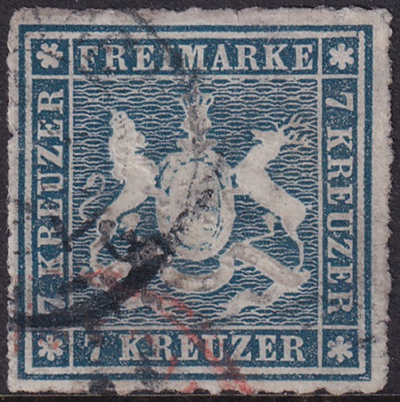 Wurttemberg 1868 Sc 44 used