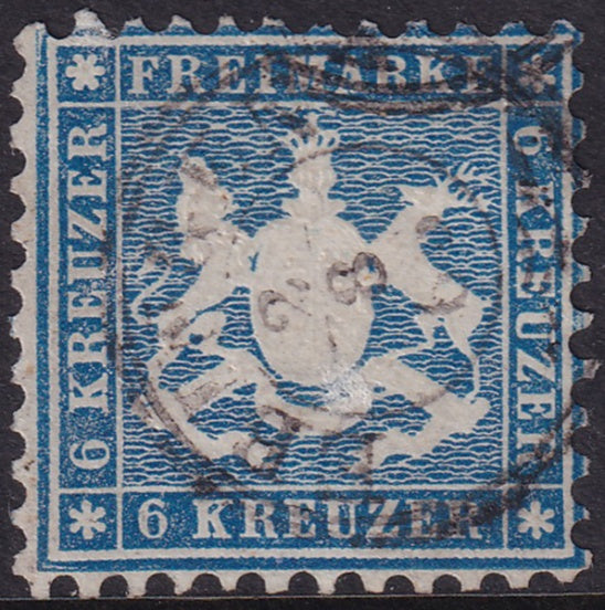 Wurttemberg 1863 Sc 37 used