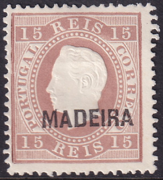 Madeira 1876 Sc 21a reprint MNG(*) perf 13.5