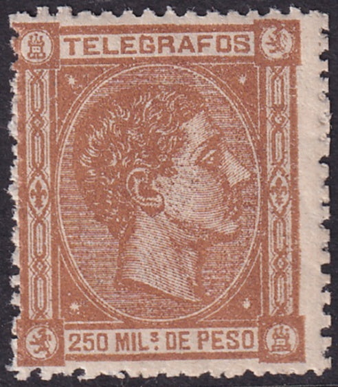 Philippines 1876 Sc telégrafo Ed 2 telegraph MNH**