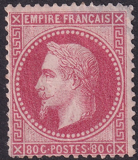 France 1868 Sc 36 MLH* large corner thin partial gum