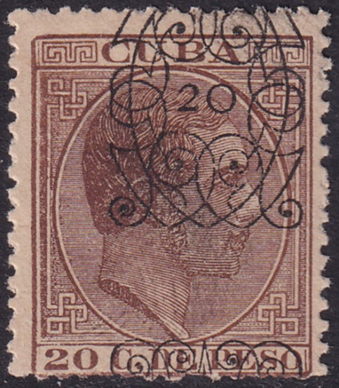 Cuba 1883 Sc 117 MLH* short perfs at bottom