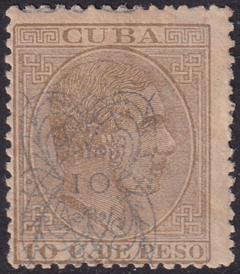 Cuba 1883 Sc 110 MH* streaky gum