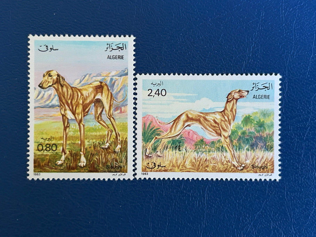 Algeria Sc 727-8 Dogs (fauna) 1983 MNH**